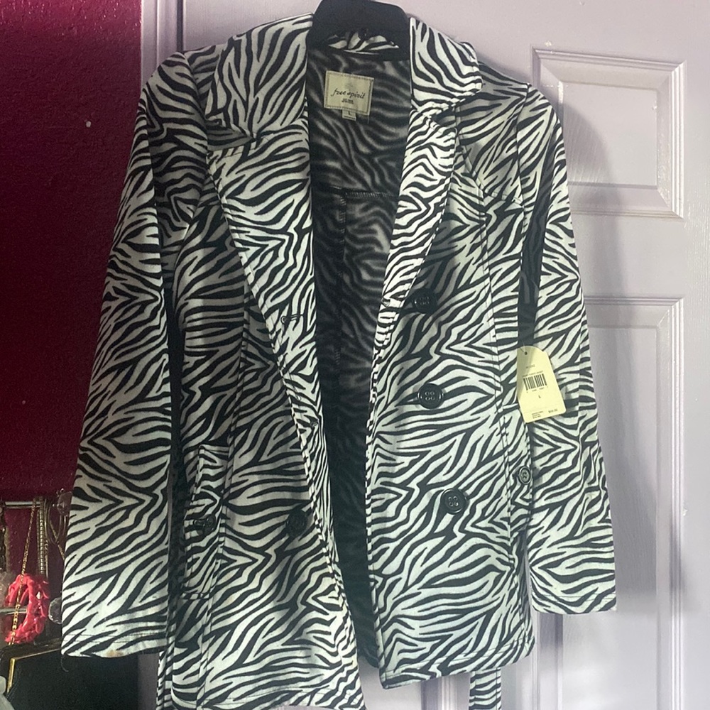 Zebra Ladies Fleece Jacket